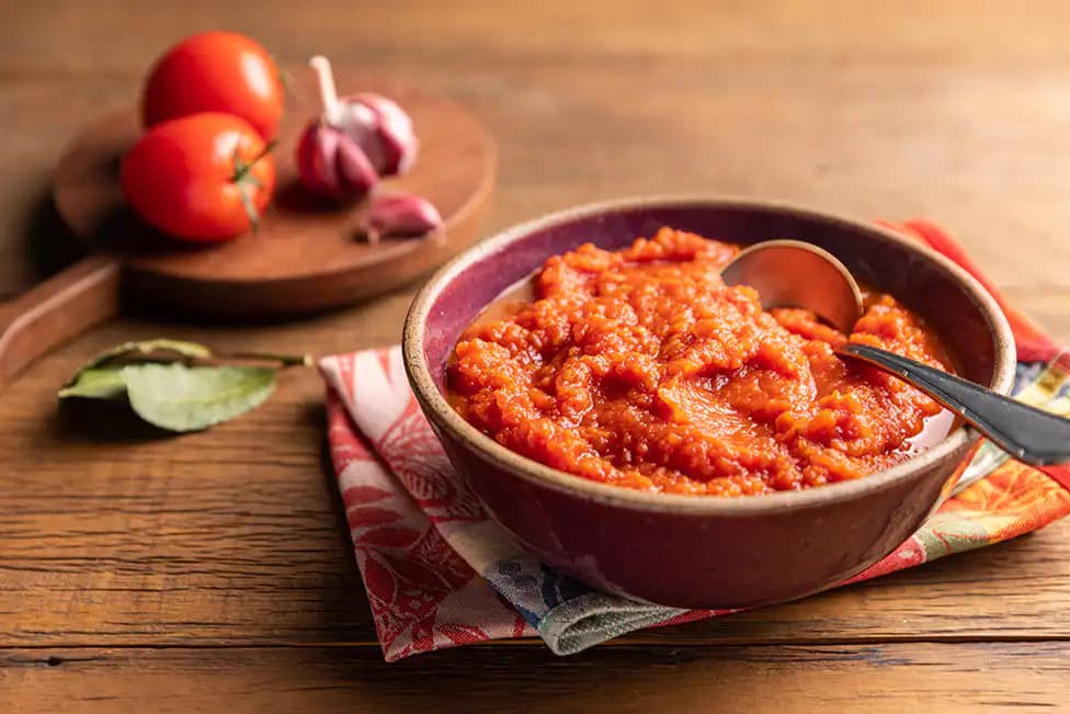 Penne proteico com molho de tomate artesanal